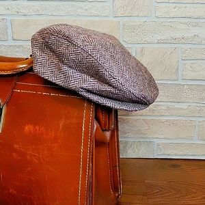 VINTAGE PENDLETON WOOL TWEED NEWSBOY CABBIE CAP